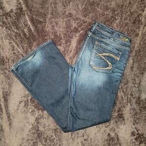 Women's Silver Flare Jeans